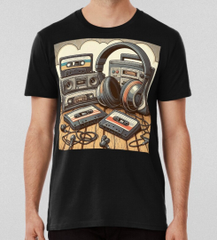 Analog Nostalgia Cassette Tape Collection T-shirt