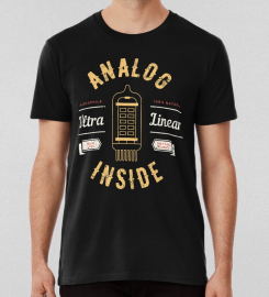 Analog Vacuum Tube Audiophile Sound Retro Music Lover T-shirt