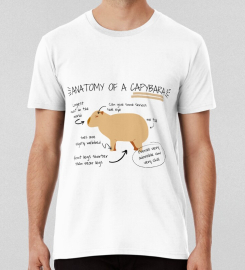 Anatomy Of A Capybara T-shirt