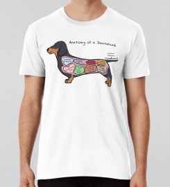 Anatomy Of A Dachshund T-shirt