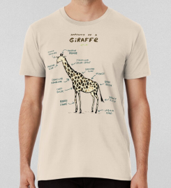 Anatomy Of A Giraffe T-shirt