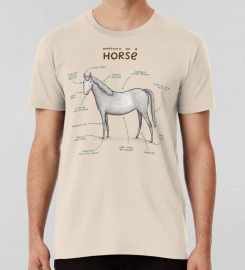 Anatomy Of A Horse T-shirt