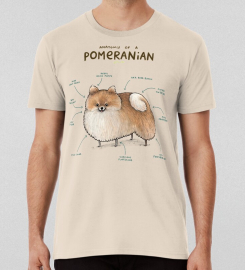 Anatomy Of A Pomeranian T-shirt