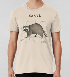 Anatomy Of A Raccoon T-shirt