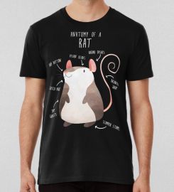 Anatomy Of A Rat T-shirt