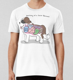 Anatomy Of A Saint Bernard T-shirt