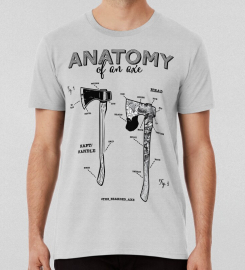 Anatomy Of An Axe T-shirt