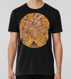 Ancient Chinese Dragon Embroidery T-shirt