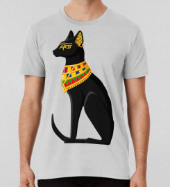 Ancient Egypt Cat Bastet Statue Games Lover Animals Egyptian Mau Bastet Egyptian Gods Cat Like Mammal Carnivoran1 T-shirt