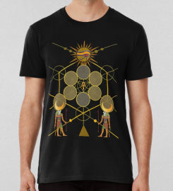 Ancient Egyptian Hieroglyph Art Egypt Prehistoric Gods Pyramids Sacred Geometry T-shirt